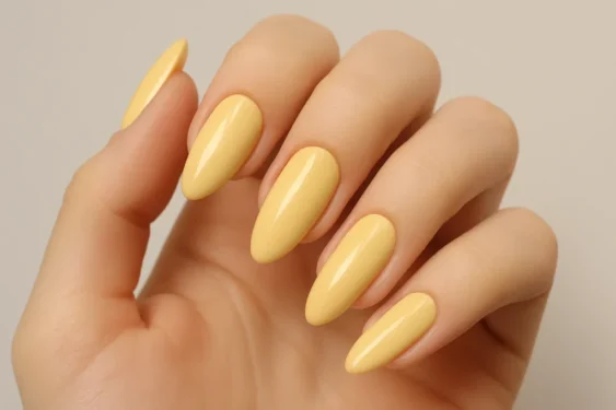 yellow nail