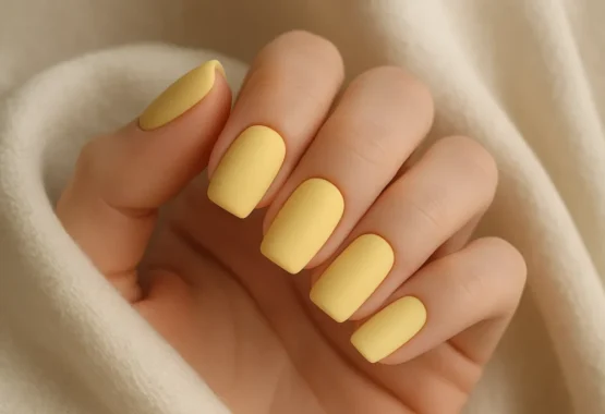 yellow nail