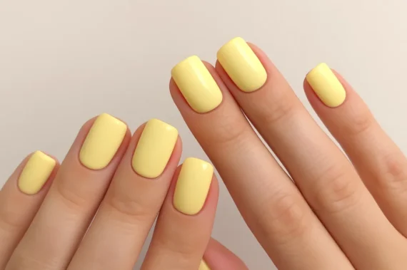 yellow nail