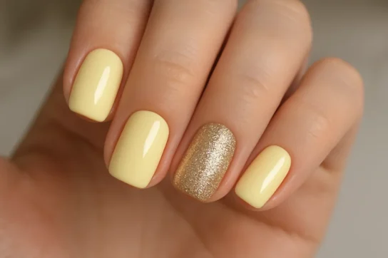 yellow nail