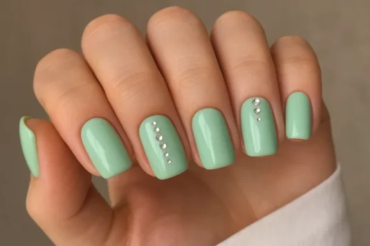 green nails