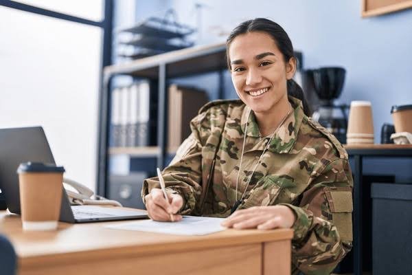 a military women